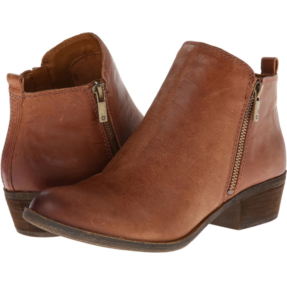 Lucky Brand Women's Basel Ankle Bootie - Toffee - Size 8.5W